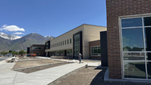 Exterior shot of paint and concrete walkways at Shoreline Elementary