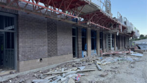 An image of the brick patterns on the Kindergarten veneer